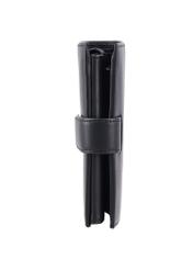 Čierna pánska kožená peňaženka PORMS-0715-99(Z26) - bočný pohľad na produkt, na bielom pozadí.