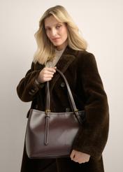 Veľká hnedá kabelka shopper TOREC-1381-1H(Z26)
