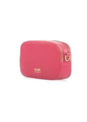 Malá dámska kabelka fuchsiovej farby TOREC-1172-5E(W26) - diagonálny pohľad na produkt, na bielom pozadí.