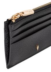 Malá dámska kožená peňaženka PORES-0806R-99(Z25) detailný detail na bielom pozadí.