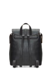 Dámsky batoh v čiernej farbe TOREC-1198-99(W26) - pohľad na produkt zozadu, na bielom pozadí.