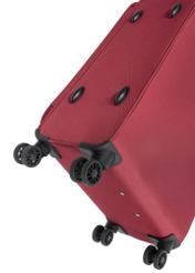 Veľký kufor na kolieskach WALNY-0045-4B-28(W26), pohľad na kolieska produktu na bielom pozadí.