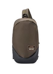 Pánska khaki kabelka cez rameno TORMN-0416-8D(W26) - pohľad spredu na produkt, na bielom pozadí.