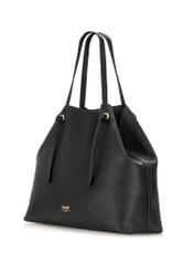 Veľká čierna shopper kabelka TOREC-0995A-99(Z25)