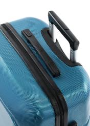 Malý kufor na kolieskach WALPC-0014-7B-19(W26), detailný záber na rukoväť produktu na bielom pozadí.