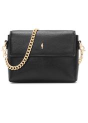 Malá dámska kožená kabelka TORES-1278-9I(W26), pohľad spredu na bielom pozadí.