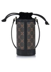 Hnedá dámska kabelka s monogramom TOREC-0895-98(W24)-03