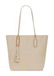 Krémová dámska shopper taška TOREC-0905A-12(W25)-01