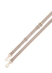 Béžová veľká dámska kabelka TOREC-0978A-81(Z25) - pohľad na pruhy na bielom podklade.