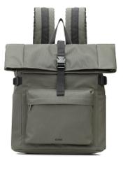 Veľký khaki batoh PLCMN-0015-55(Z25), pohľad na produkt spredu na bielom pozadí.