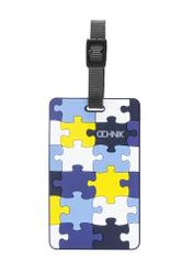Menovka na batožinu AW-012-0001-61(W25), pohľad spredu na výrobok na bielom pozadí.