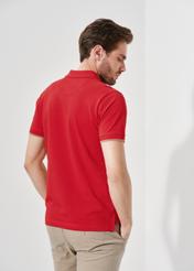 Pánska červená polokošeľa POLMT-0045A-40(W24)-02