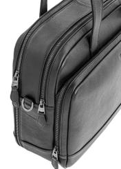 Čierna kožená pánska taška TORMS-0020R-99(W25)-07