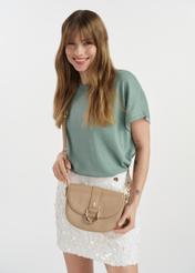 Bežová dámska crossbody kabelka TOREC-0879A-81(W25)