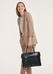 Elegantná dámska kožená kabelka croco TORES-1128F-9G(W26)