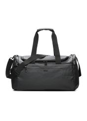 Čierna cestovná taška TORMN-0412-99(W26), pohľad spredu na bielom pozadí.