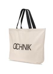 Bavlnená taška ecru TOREN-0136-1E(W26) - diagonálny pohľad na produkt, na bielom pozadí.