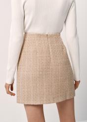 Dámska béžová mini sukňa SPCDT-0079-81(Z23)-02