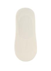 Krémové dámske členkové ponožky SKADT-0052B-0B(W26), pohľad na výrobok zozadu na bielom podklade.