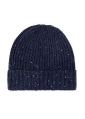 Pánsky vlnený klobúk v námorníckej modrej farbe CZAMT-0089-69(Z25) - pohľad na produkt zozadu na bielom pozadí.