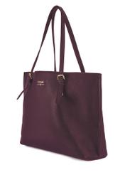 Bordová veľká kabelka typu shopper TOREC-1088-49(Z25)