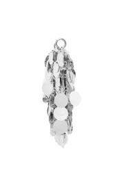 Strieborná dámska kabelka s flitrami TOREC-1085-91(Z25), bočný pohľad na produkt na bielom pozadí.