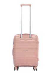 Malý kufor na kolieskach WALPP-0024-5B-19(W26), pohľad na produkt zozadu na bielom pozadí.