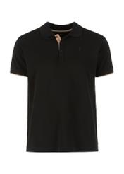 Pánske čierne polo tričko POLMT-0045A-99(W24)-04