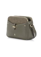 Malá dámska khaki kabelka TOREC-0830B-55(Z25), diagonálny pohľad na produkt na bielom pozadí.