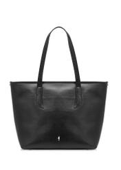 Kožená čierna shopper taška pre ženy TORES-1085-99(W25)-01