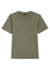 Pánske khaki tričko TSHMT-0134-55(Z25), pohľad spredu na produkt na bielom pozadí.