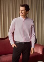 Pánske svetloružové bavlnené tričko KOSMT-0326-5A(W26)