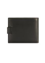 Pánska kožená čierna peňaženka PORMS-0657-99(Z25), pohľad na produkt zozadu na bielom pozadí.