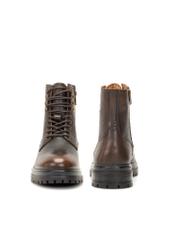 Hnedé pánske kožené členkové topánky BUTYM-0518-09(Z25)