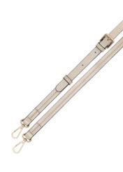 Béžová dámska kabelka cez rameno TOREC-1182-1A(W26), pohľad na produkt s popruhom na bielom pozadí.