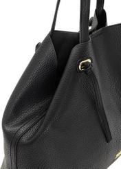 Veľká čierna shopper kabelka TOREC-0995A-99(Z25)