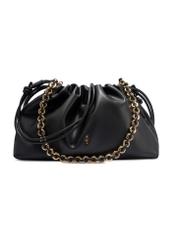 Čierna vedrová taška TOREC-1215-99(W26) - pohľad na produkt zozadu, na bielom pozadí.