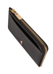 Čierna malá kožená dámska peňaženka PORES-0978R-9I(W26), detail produktu na bielom pozadí.