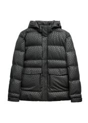 Tmavošedá pánska bunda s monogramom KURMT-0444-9P(Z26)