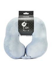 Modrý cestovný vankúš AW-014-0001-61(W25), pohľad na produkt spredu na bielom pozadí.