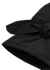 Čierne dámske zimné rukavice REKDT-0035-99(Z25) - detailný záber na bielom pozadí.