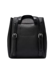 Čierny stredne veľký dámsky batoh TOREC-1132-99(W26) - pohľad na produkt zozadu, na bielom pozadí.