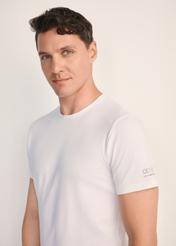 Trojbalenie bielych pánskych základných tričiek ZESMT-0040-11(KS)