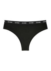 Dámske čierne brazílske tri-pack ZESDB-0001-99(W26)