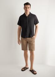 Pánske šortky v béžovej farbe SZOMT-0029-1D(W26)