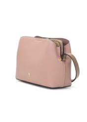 Ružová malá dámska kabelka TOREC-0768-5A(W26), diagonálny pohľad na produkt na bielom pozadí.