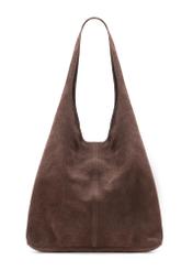 Hnedá dámska semišová shopperka TORES-1177-1I(W26)