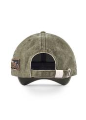 Unisex khaki baseballová šiltovka CZALT-0019-8D(W26) - pohľad na produkt zozadu, na bielom podklade.
