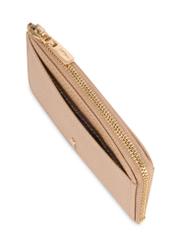 Béžová malá kožená dámska peňaženka PORES-0978R-1B(W26), detail produktu na bielom pozadí.