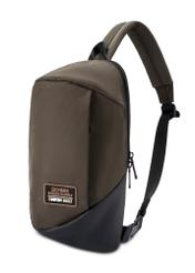 Pánska khaki kabelka cez rameno TORMN-0416-8D(W26) - diagonálny pohľad na produkt, na bielom pozadí.